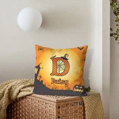 Custom Initial & Name Pillow – Personalized Letter Cushion with Name – Gift for Kids, Girls & Boys