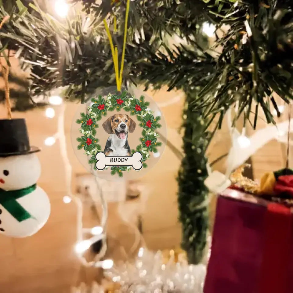 Adorno acrílico personalizado para perros y gatos con foto