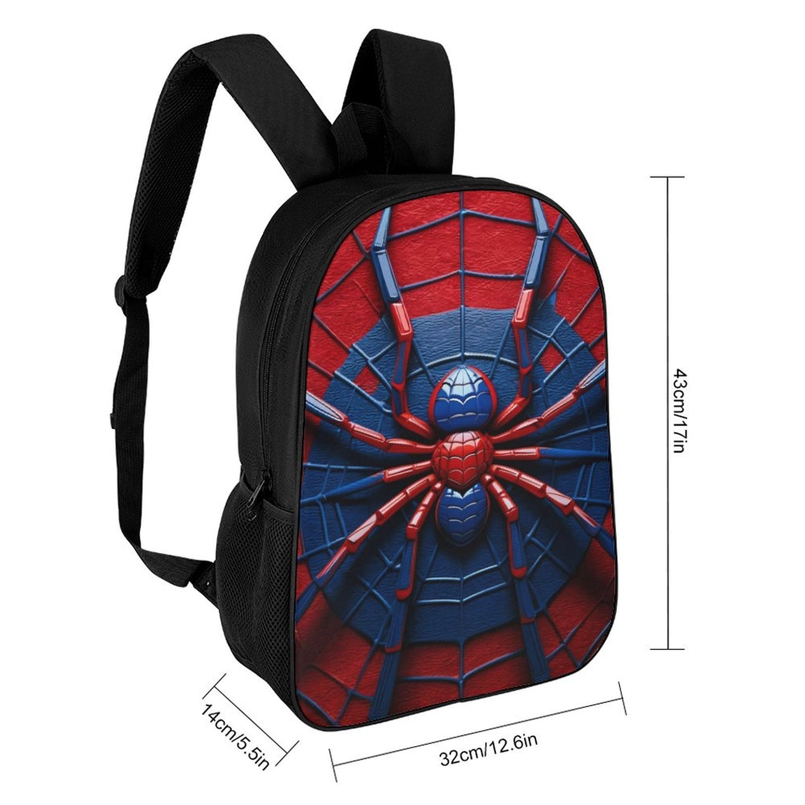 Kids Superhero Spider Web Backpack Set with Lunch Bag & Pencil Case