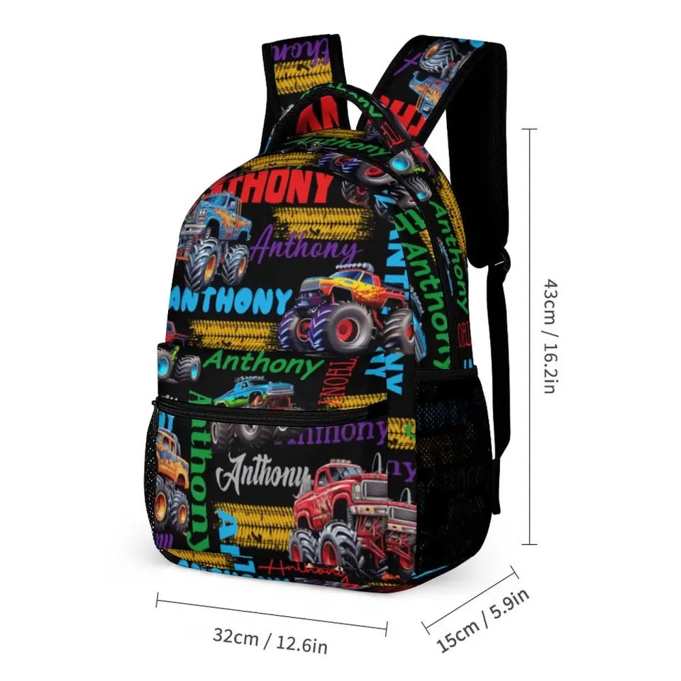 Customized Name-Engraved Backpack - Personalized Character - Gift for Children