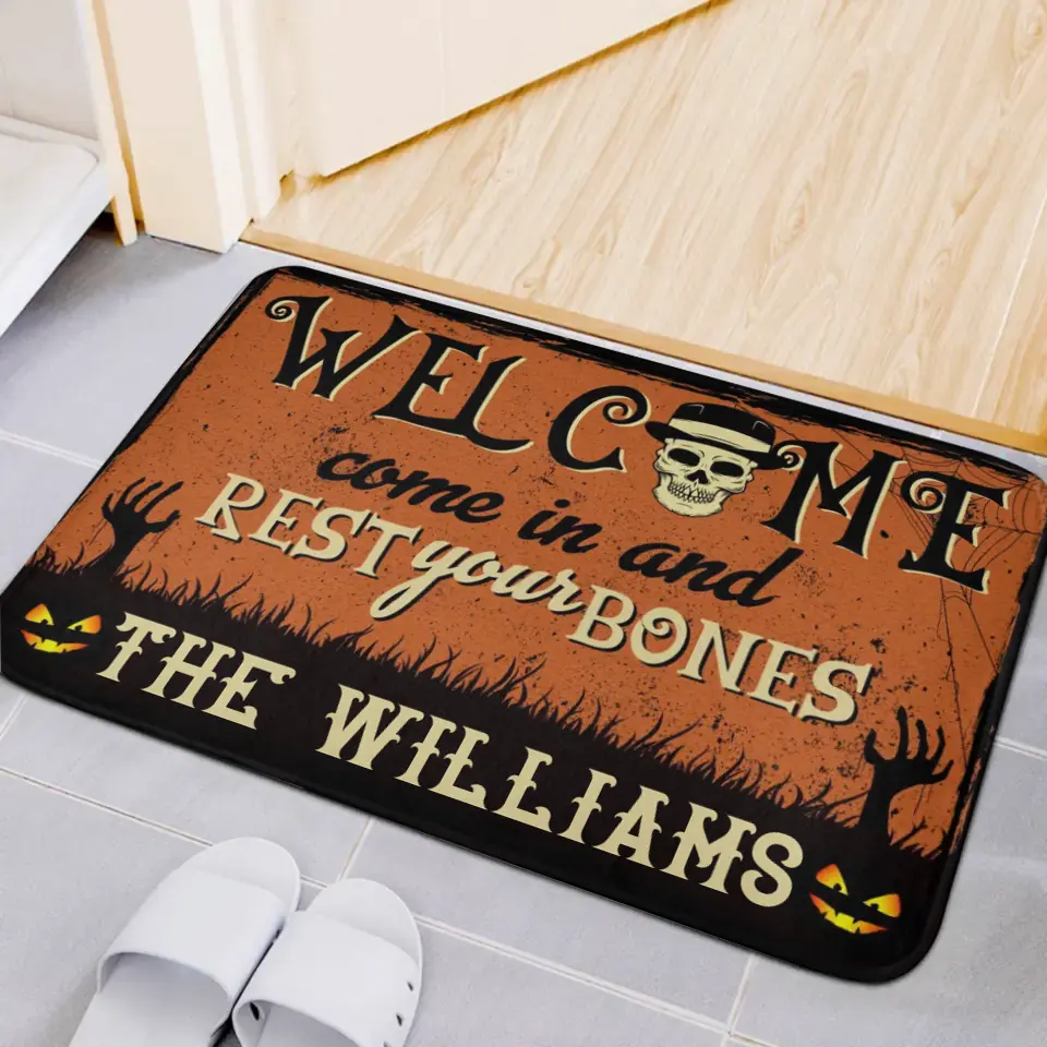 Ven a descansar - Cojín decorativo personalizado de Halloween