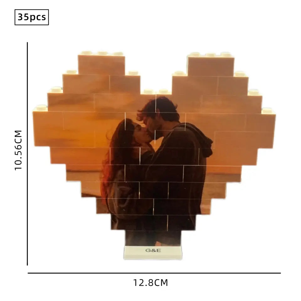 „Mosaik der Liebe“ - Personalisiertes Paarpuzzle - Herzliches Pärchengeschenk