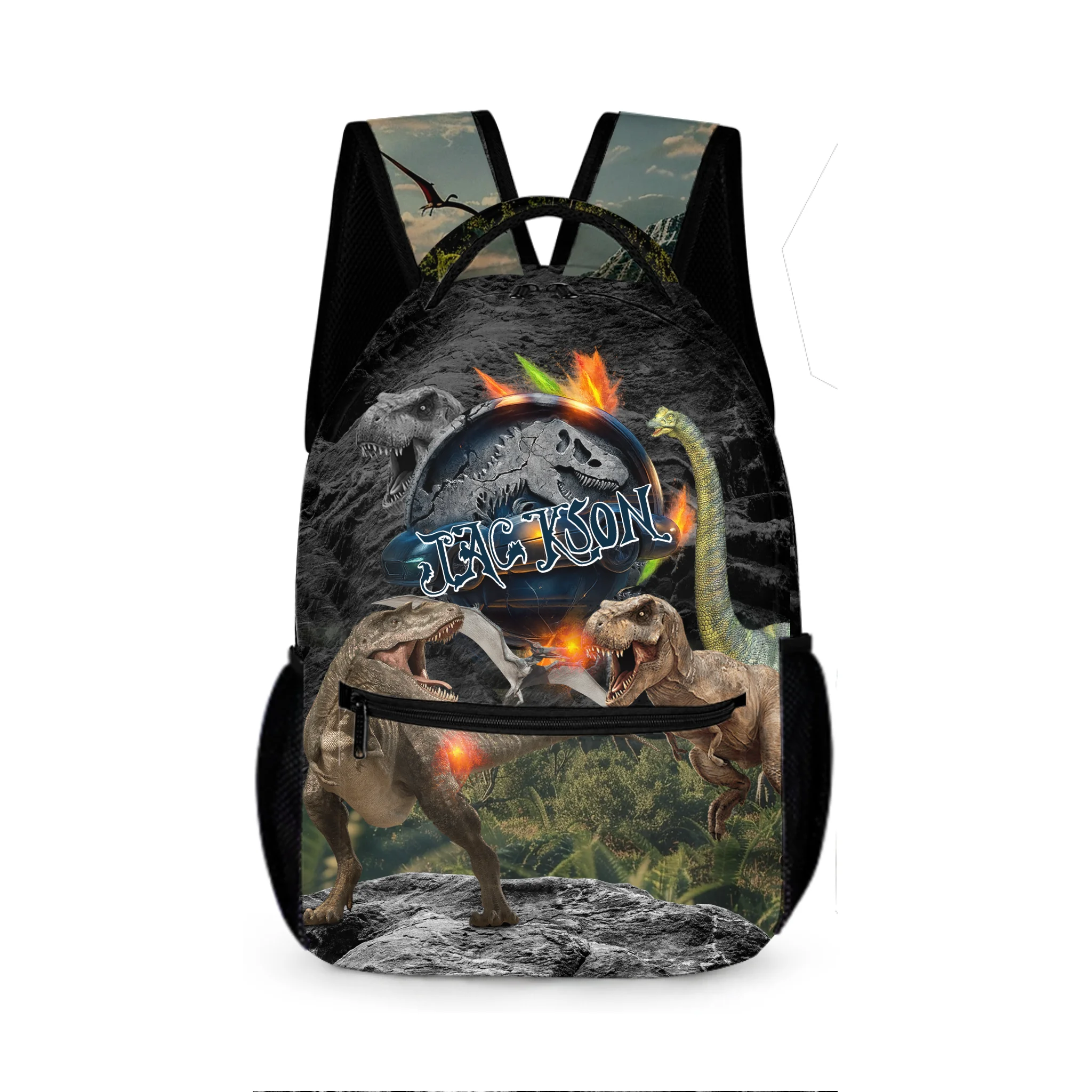 Jurassic Era Personalized Name Customized Kids Backpacks - School Season Gifts for Kids