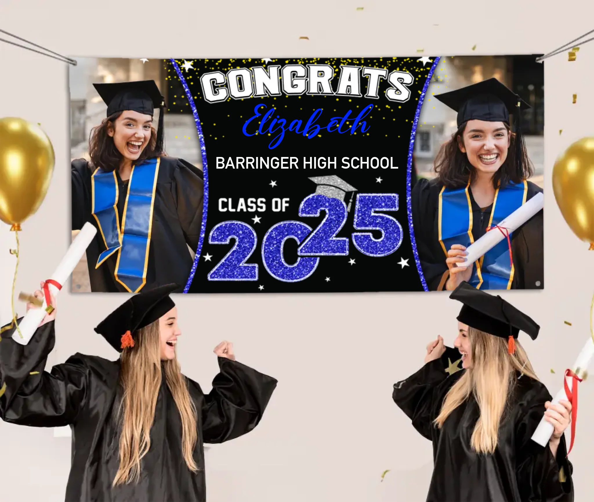 2026 Graduation Banner - Custom Photo Graduation Commemorative Gift