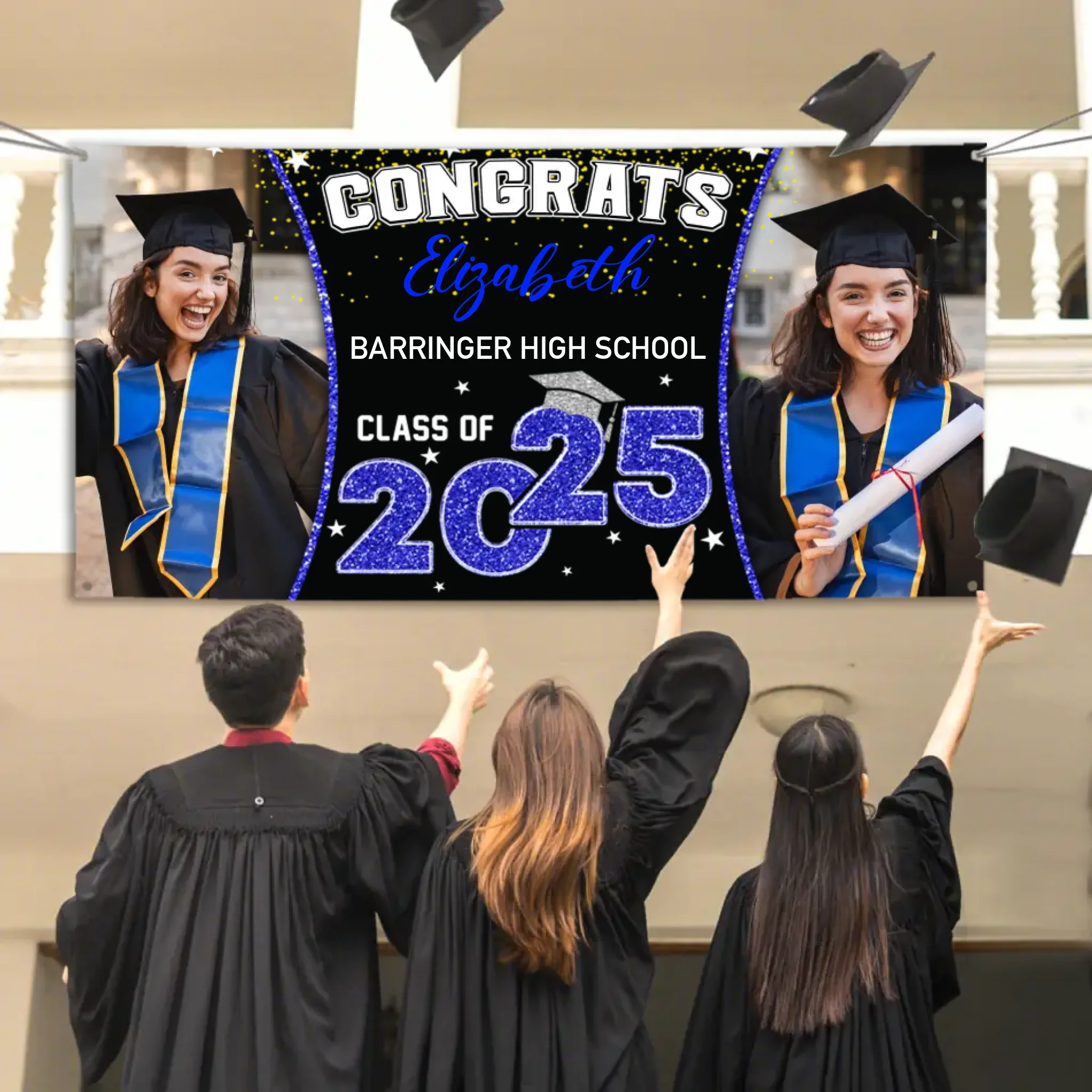 2026 Graduation Banner - Custom Photo Graduation Commemorative Gift