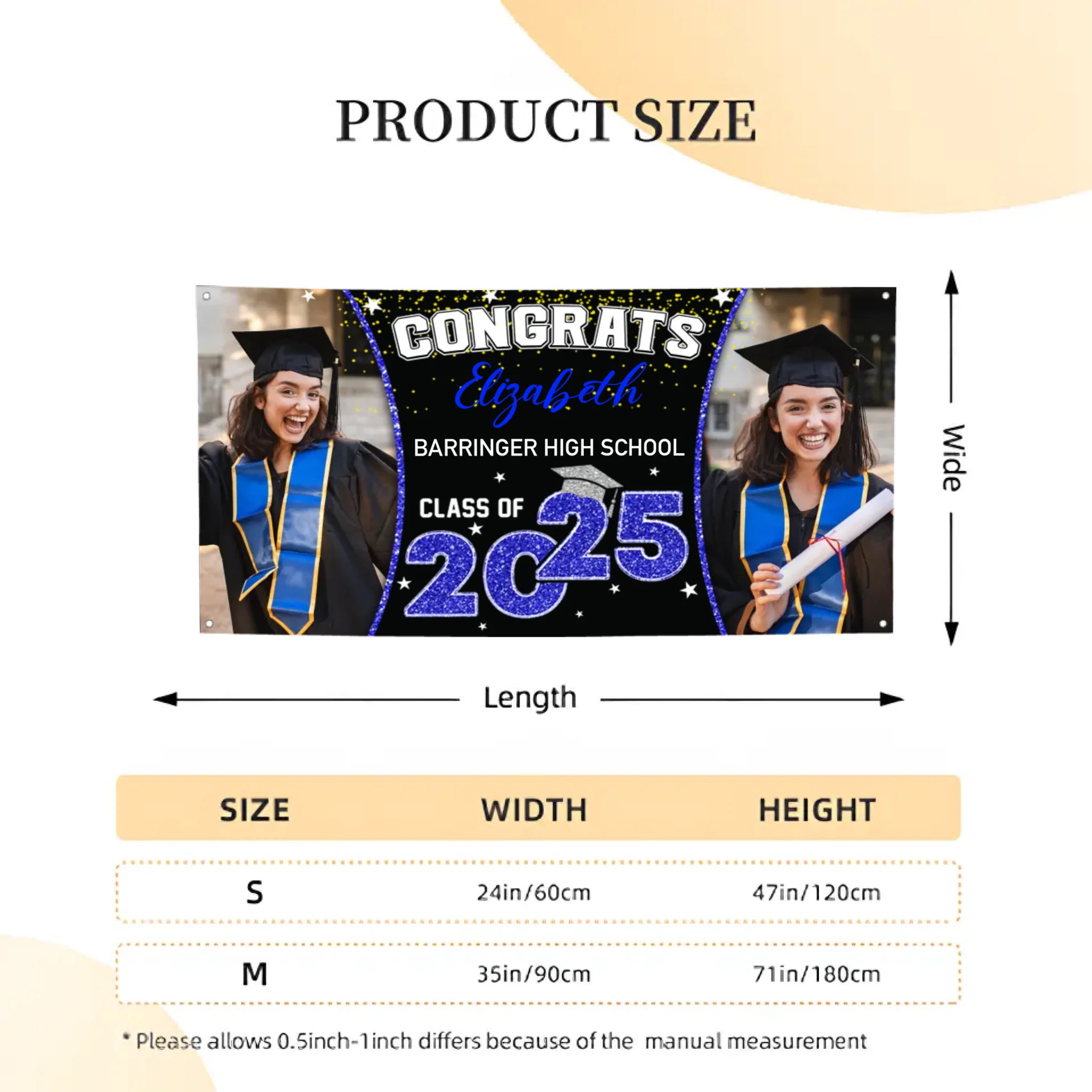 2026 Graduation Banner - Custom Photo Graduation Commemorative Gift