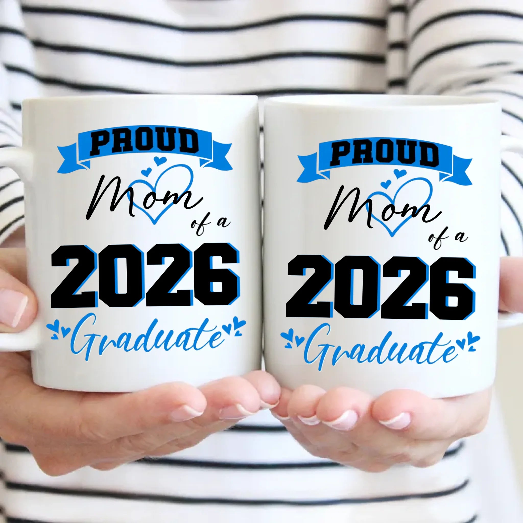 Customized Graduation Themed Mug - Personalized Name and Year Graduation Season Mug - A Gift For Family,Graduate Parents
