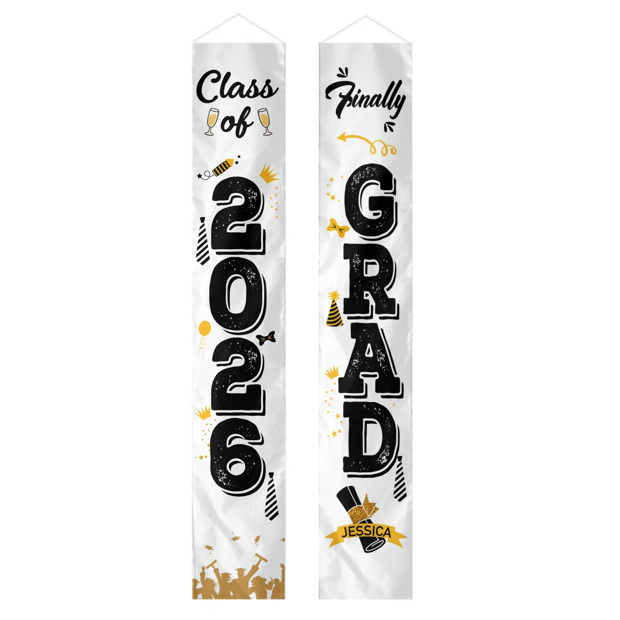 Personalized Graduation Door Banner - Finally Grad, Custom Name
