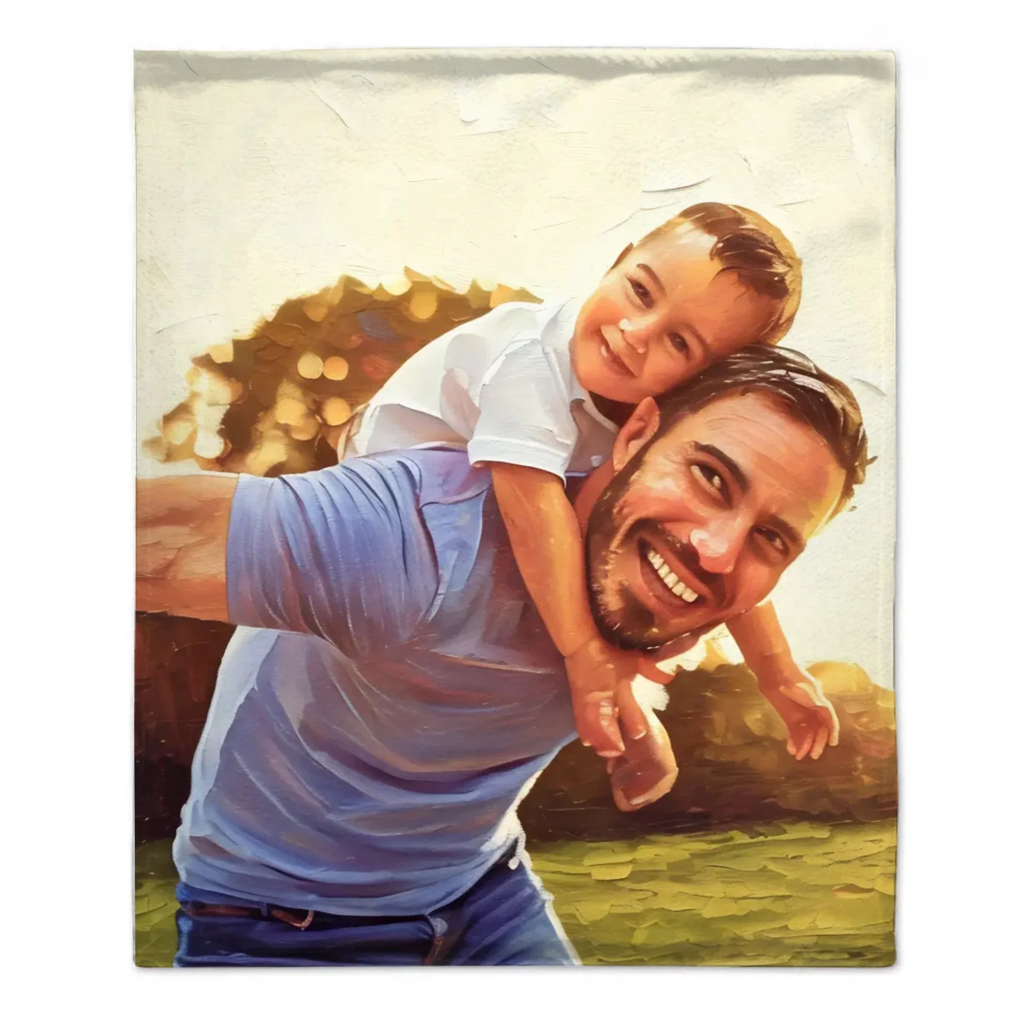 Personalized Oil-Canvas Blanket for Families
