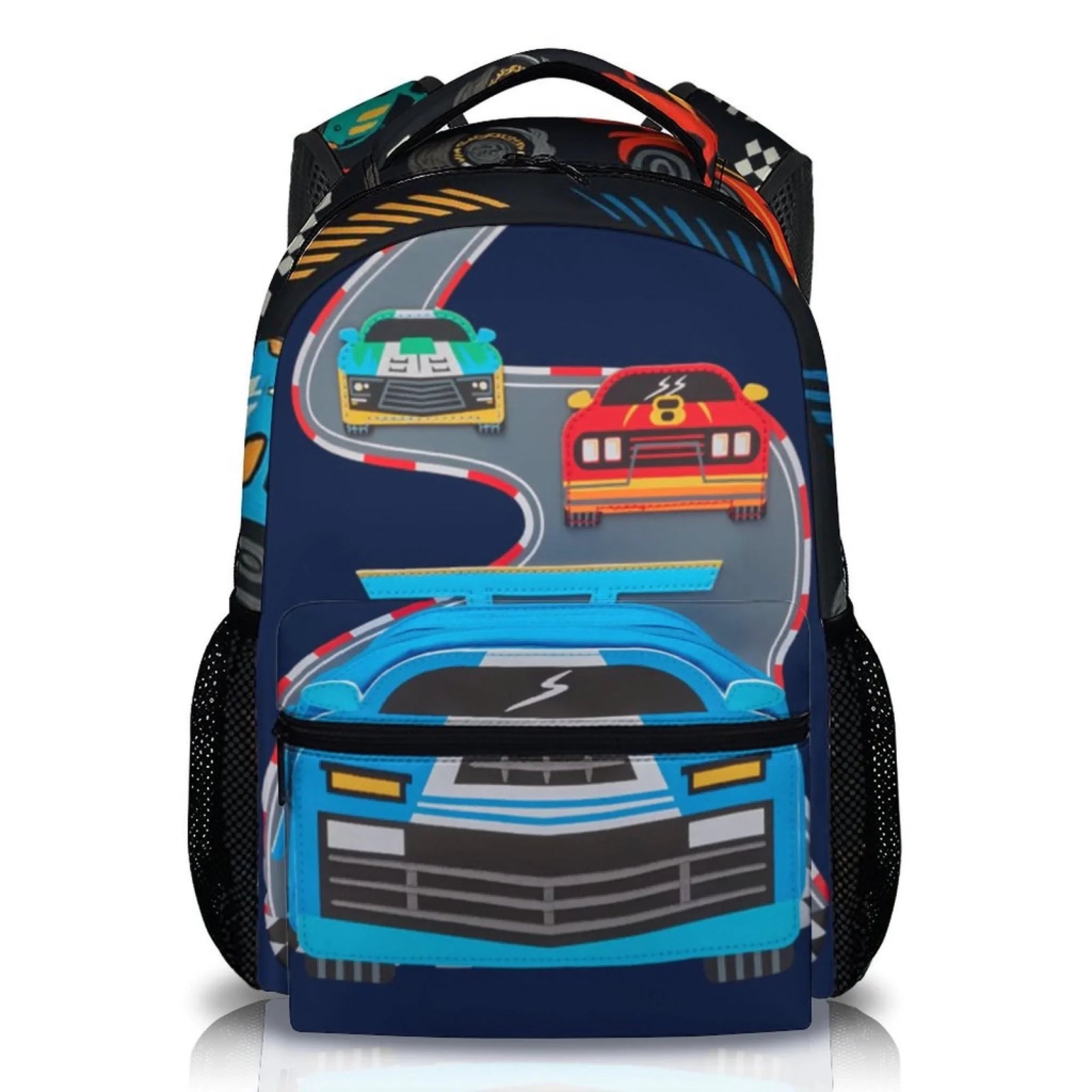 Children's Name Customized Racing Backpacks - Start of School Gift for Kids Who Love Racing!